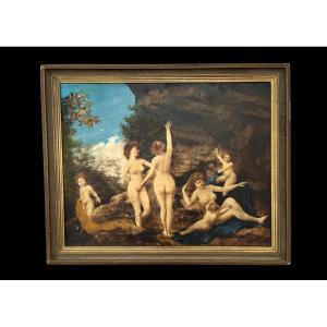 R. MAILLARD - LES BAIGNEUSES (Peinture/Tableau Moderne, XXe siècle) - Scène de genre/Paysage/Nu