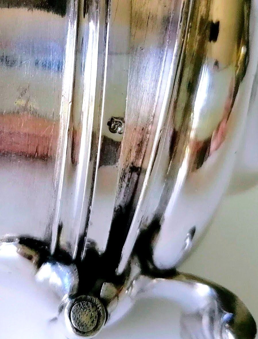 Cafetière en argent massif armoriée 18ème -photo-7