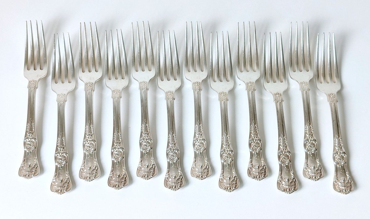 Menagère en argent massif Tiffany & Co modèle English King -photo-1