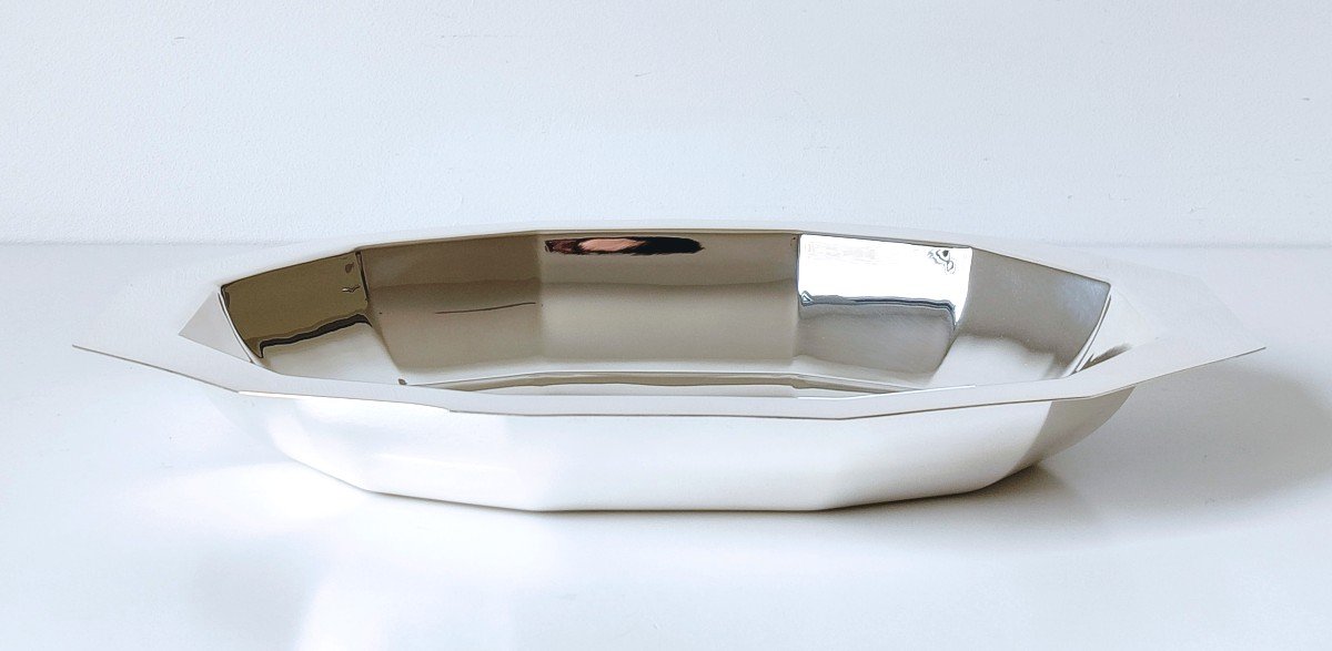 Art Deco Bread Basket In Solid Silver -photo-2