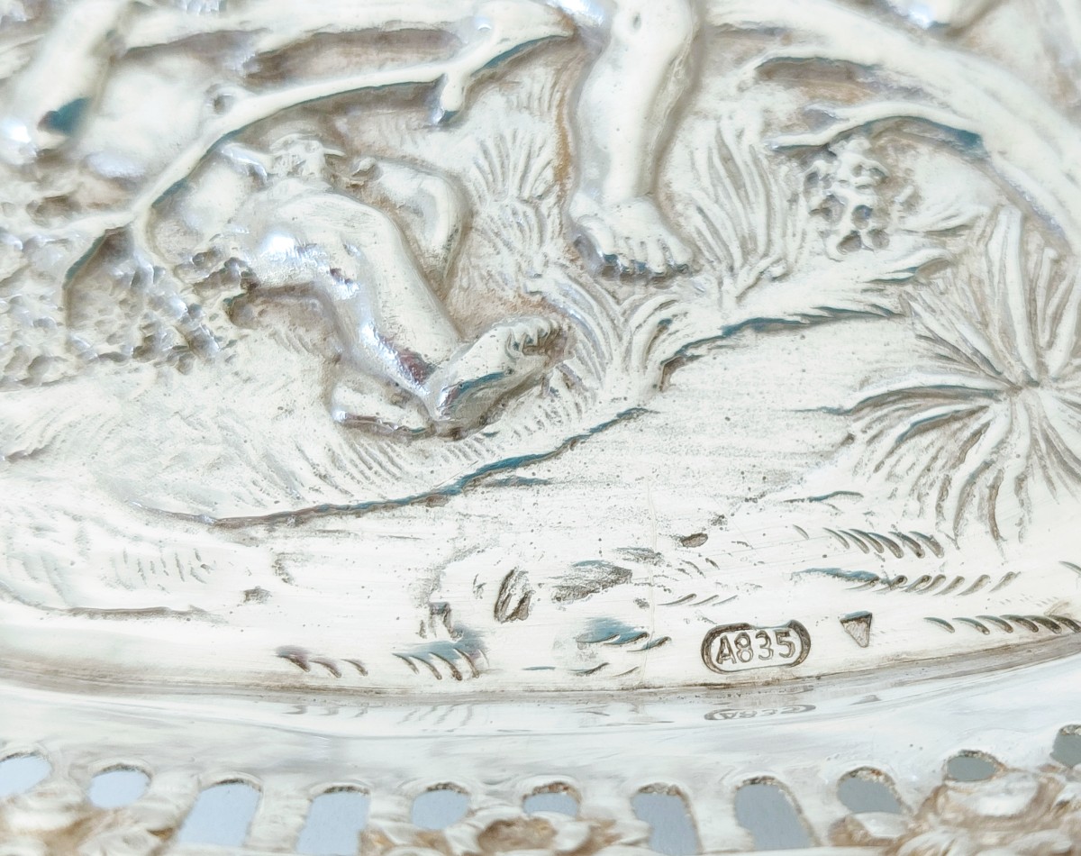 Corbeille en argent massif -photo-3