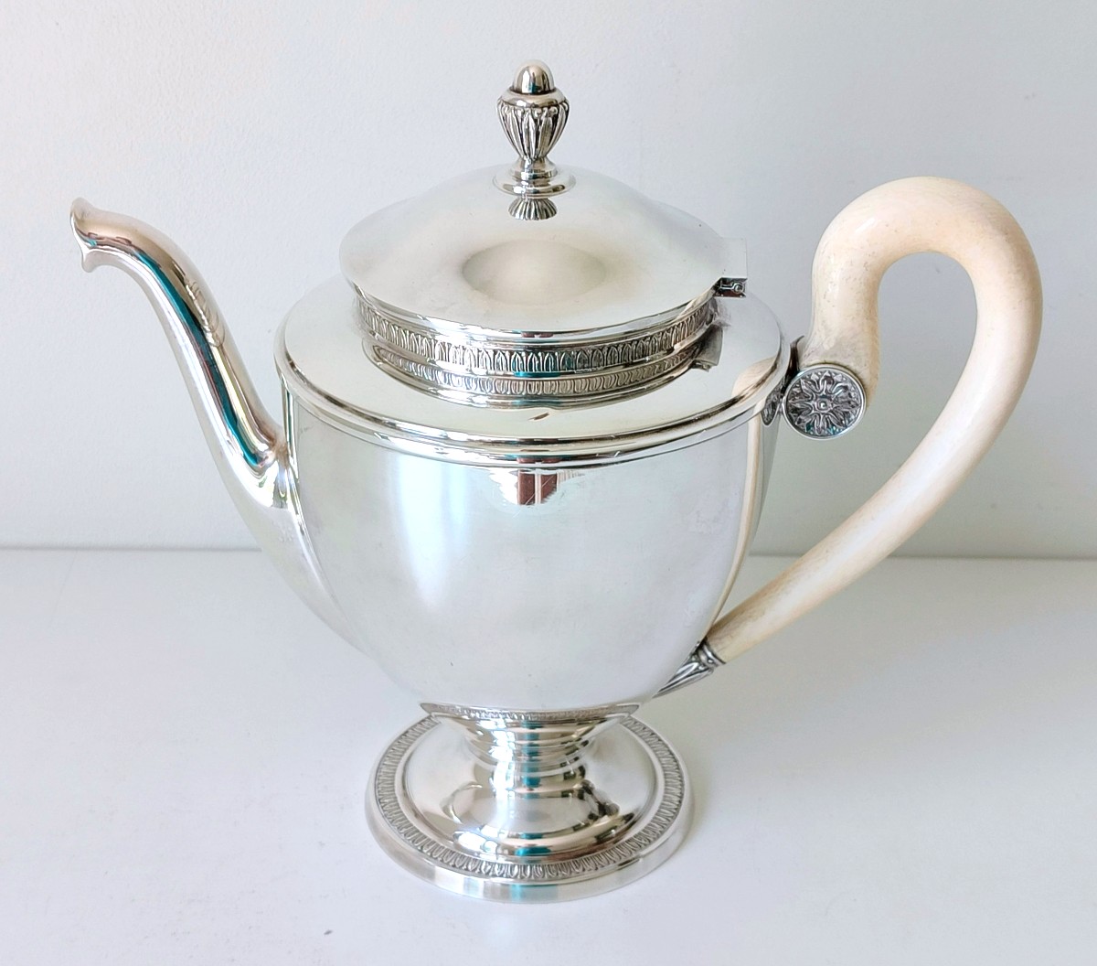 Solid Silver And Ivory Coffee And Tea Service -photo-4