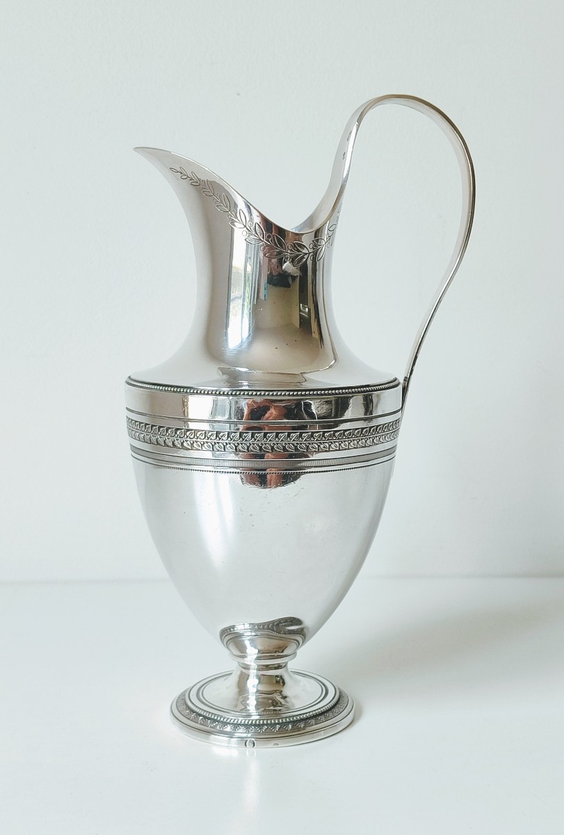 Aiguière empire en argent massif 