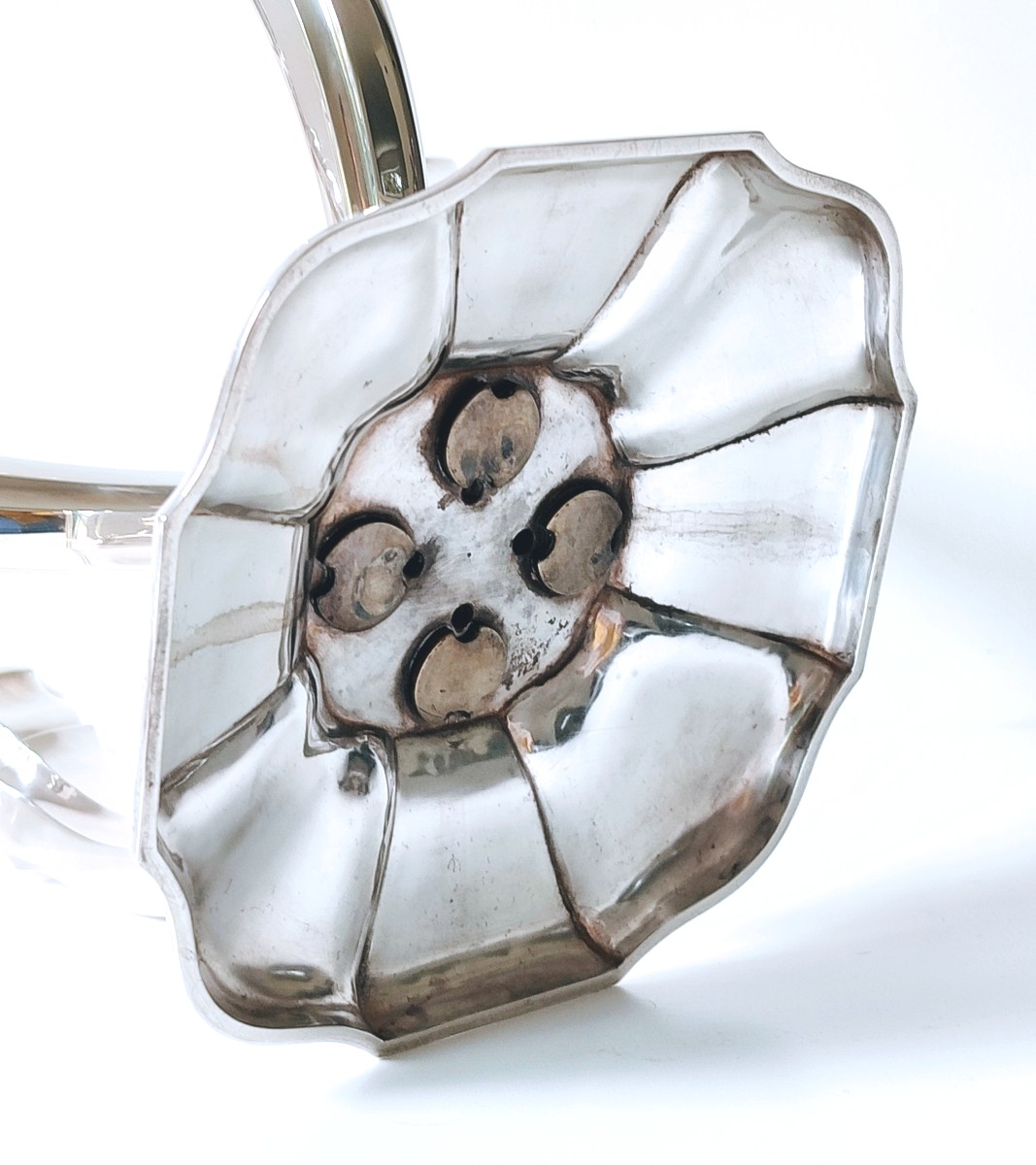 Une paire de candélabres art deco en argent massif Delheid -photo-3