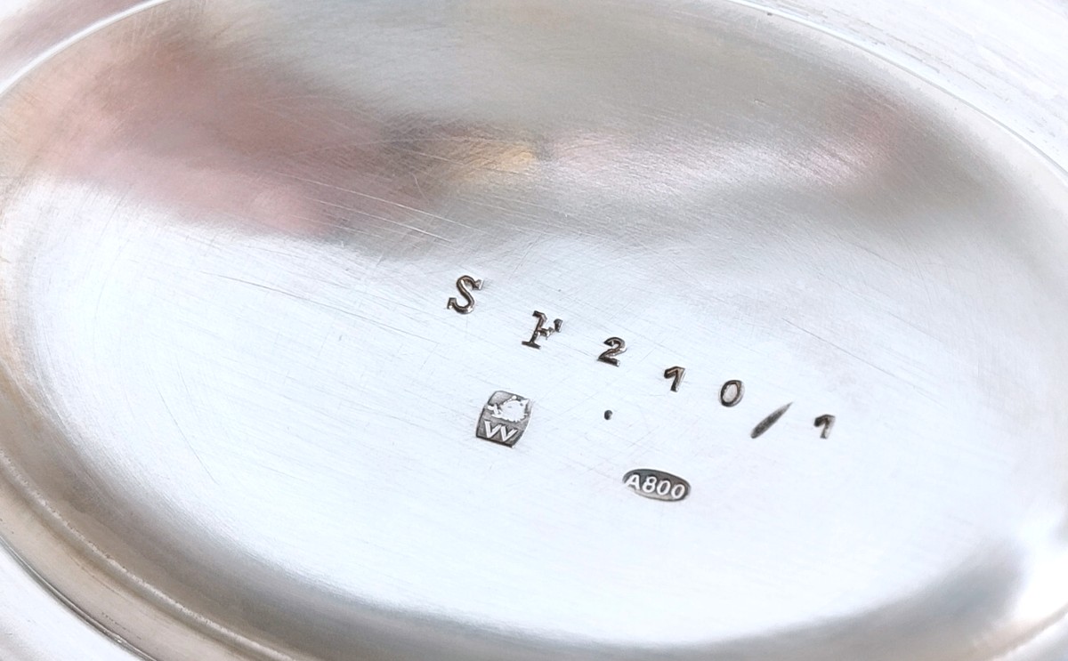 Art Deco Teapot In Solid Silver And Ivory Wolfers Model Méda-photo-4