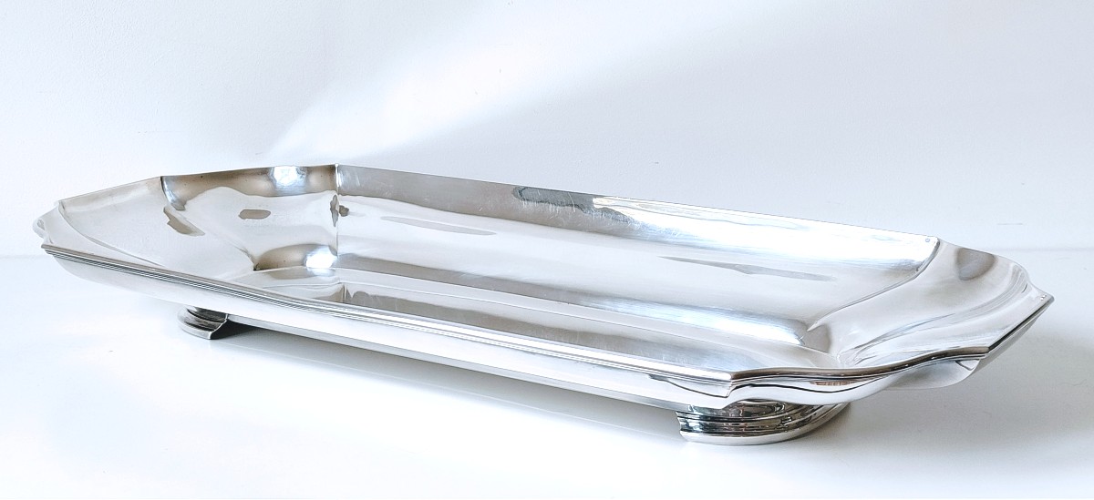 Art Deco Centerpiece In Solid Silver -photo-2