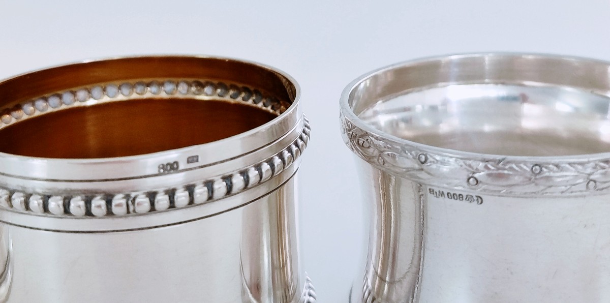 Six Solid Silver Napkin Rings -photo-3