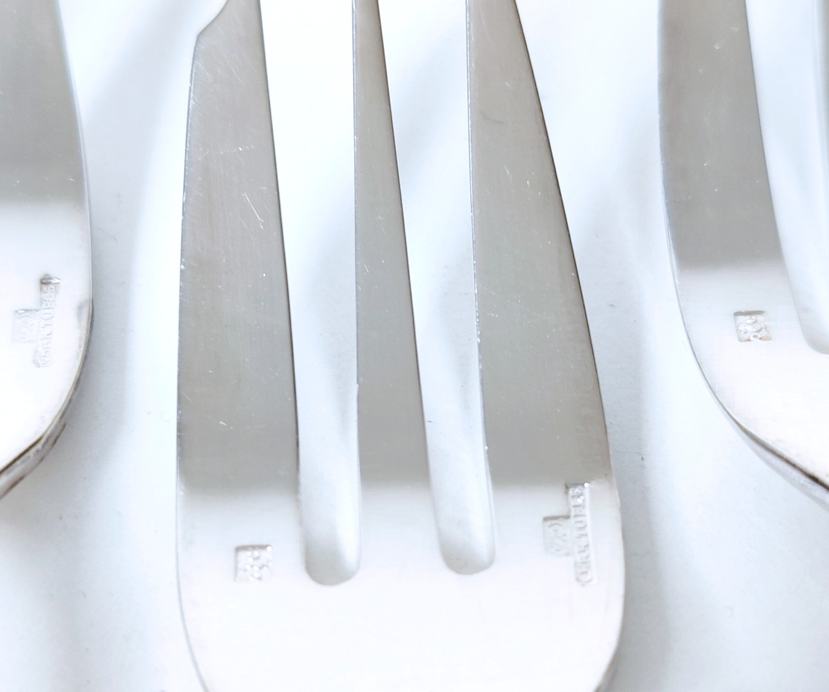 Twelve Cake Forks With The Christofle Villeroy Model Server -photo-3