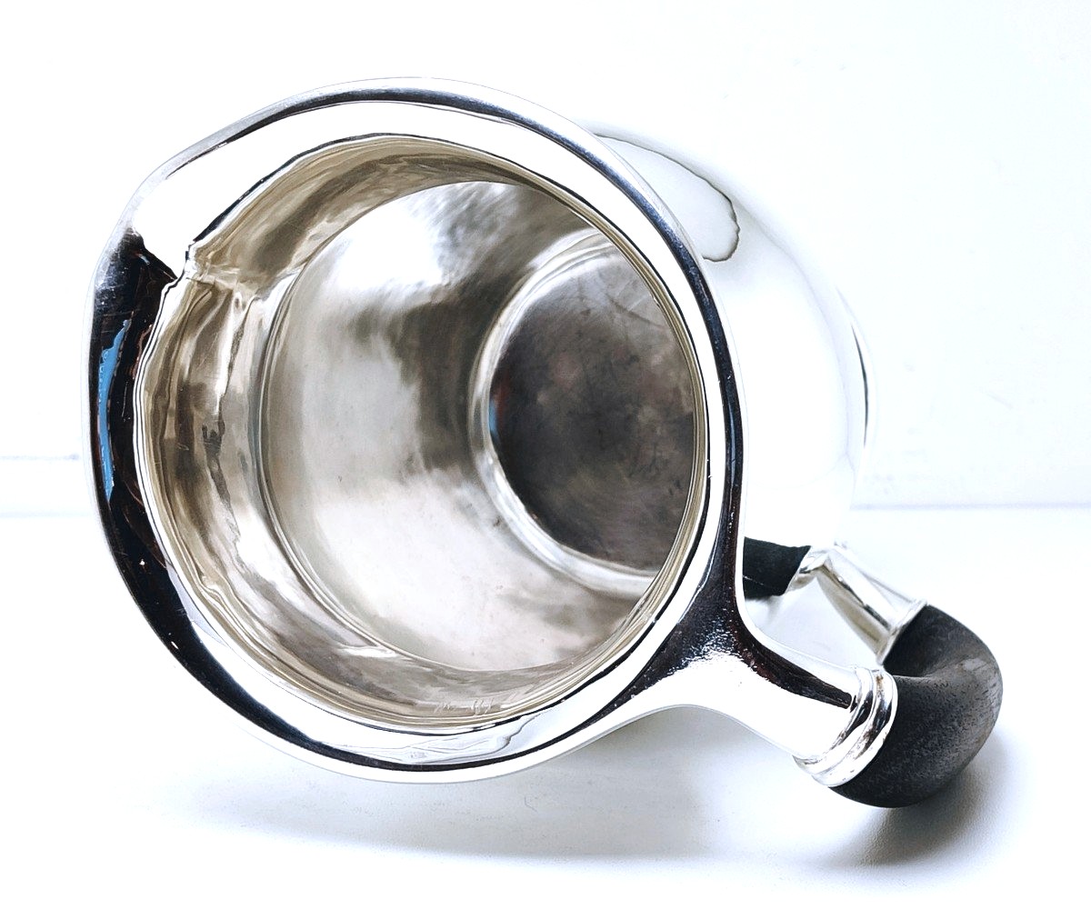Pichet en argent massif martelé Georg Jensen modèle 407 B-photo-2