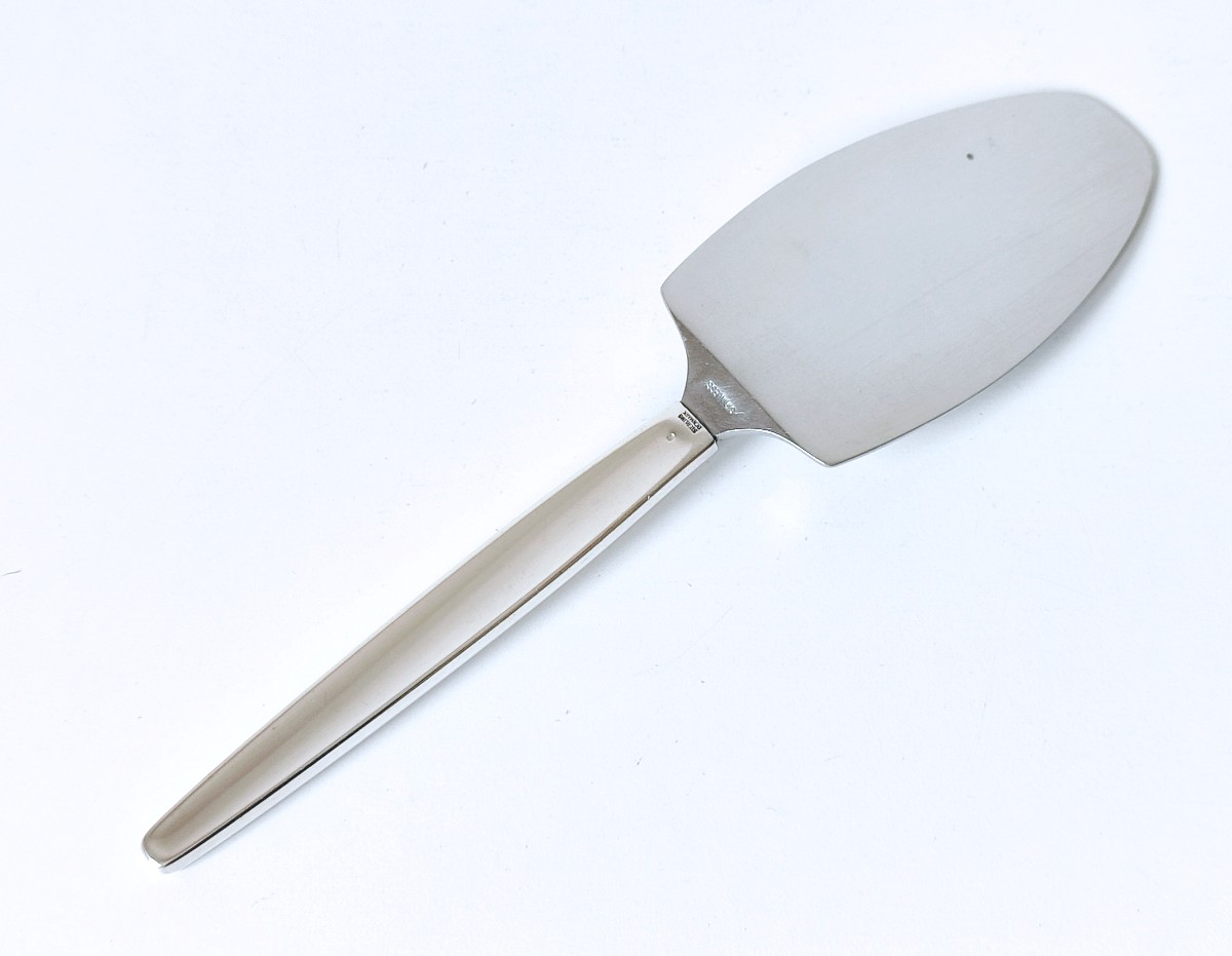 Couverts à servir en argent massif Georg Jensen modèle Cypress -photo-4