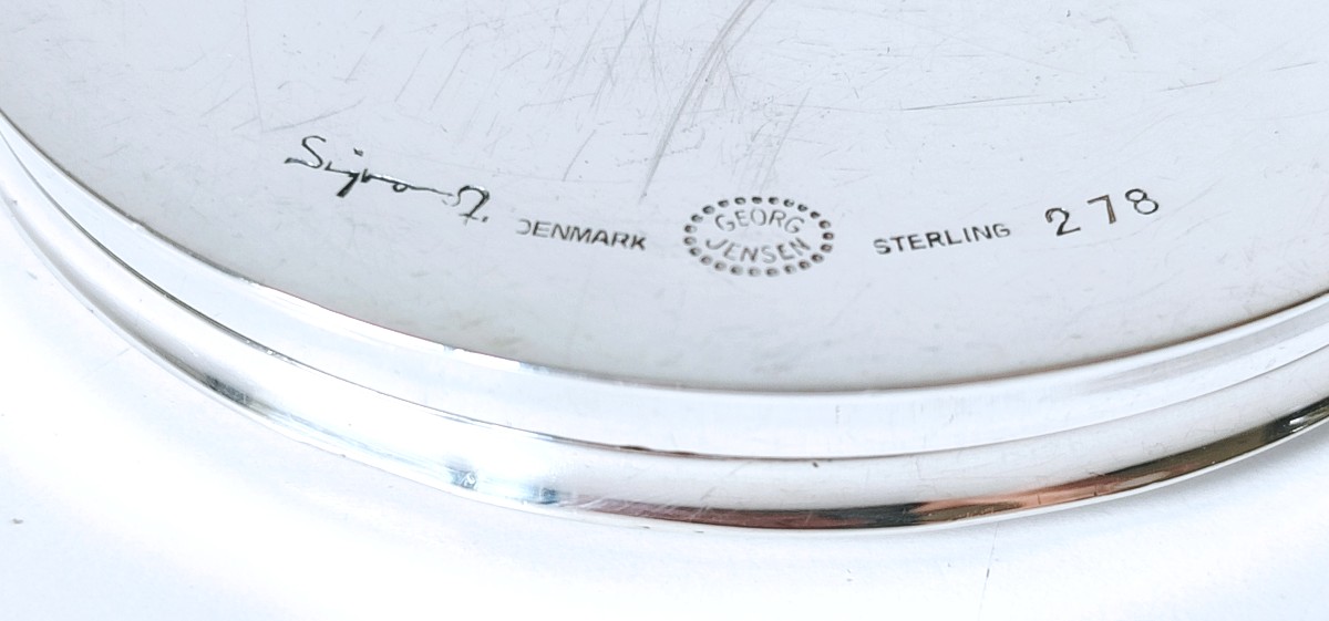 Boîte en argent massif Georg Jensen -photo-2