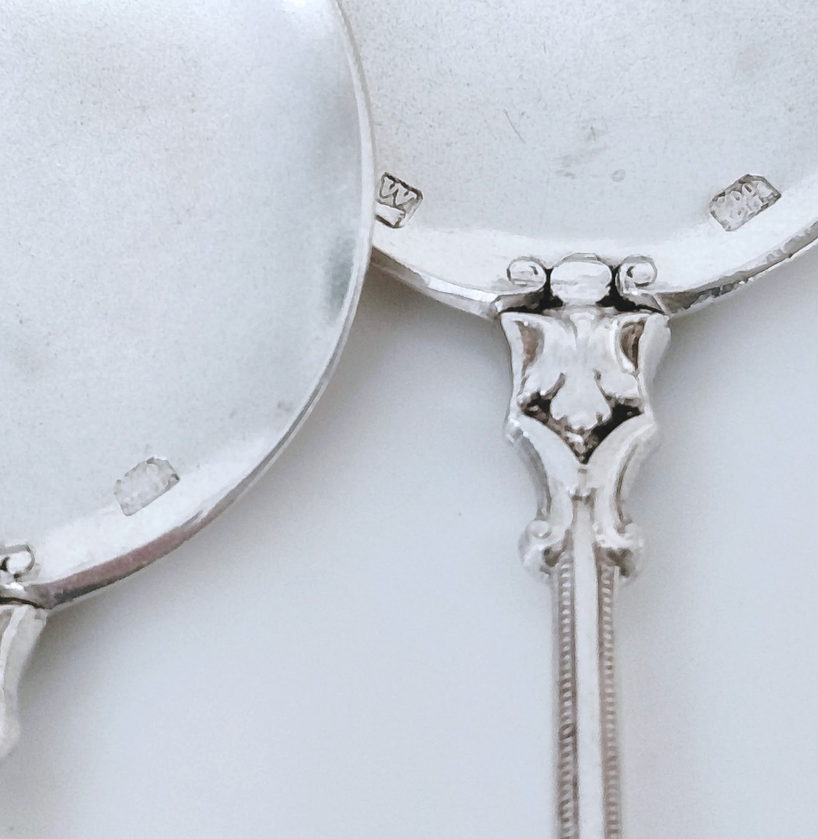 Nine Louis Wolfers Sterling Silver Ice Cream Spoons -photo-2