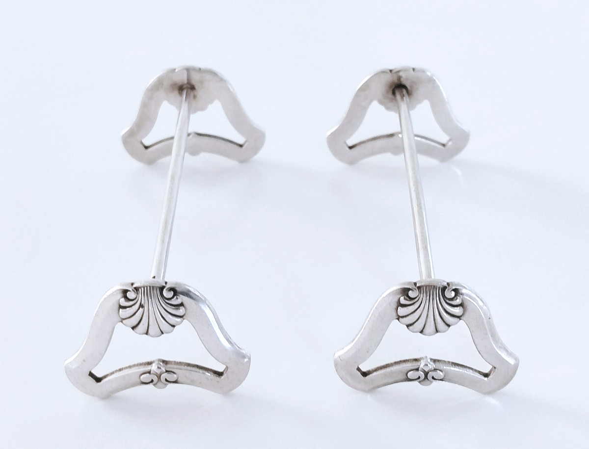 Douze porte couteaux en argent massif -photo-2