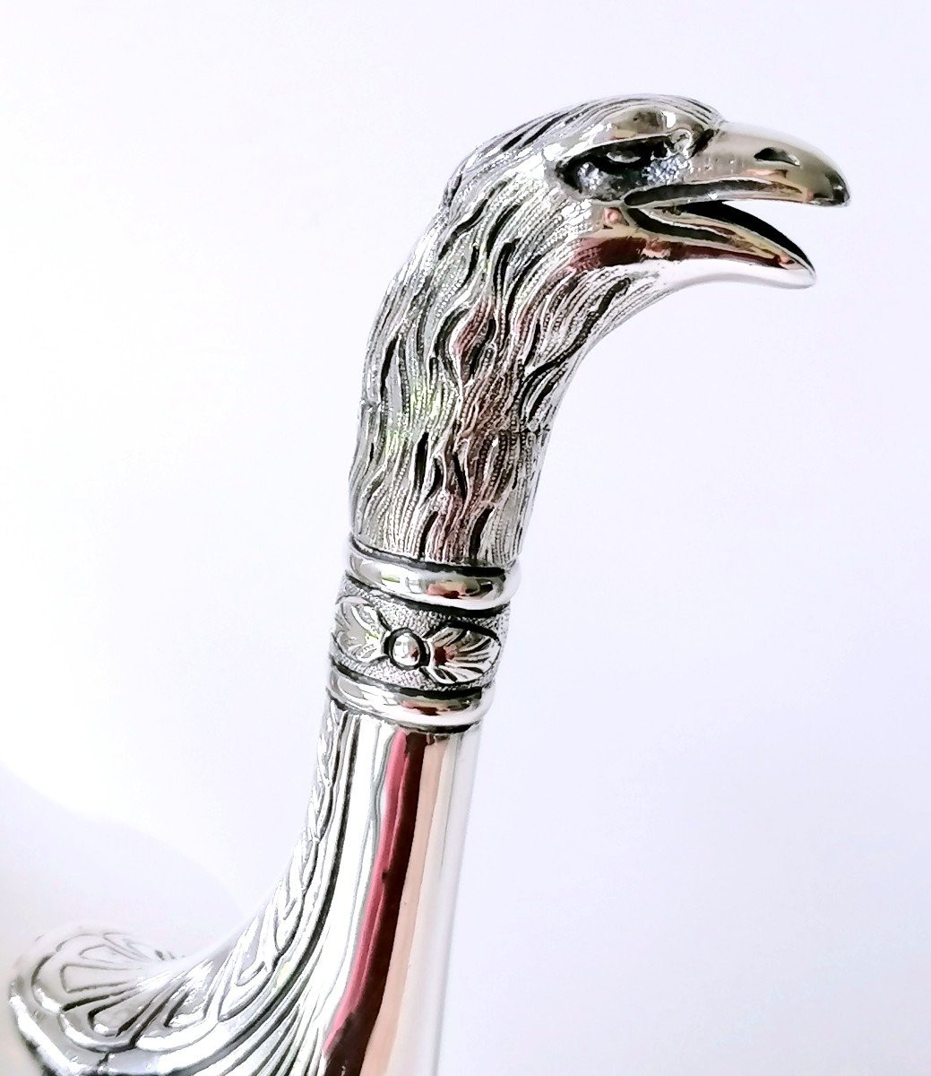 Empire Style Coffee Pot In Solid Silver -photo-1