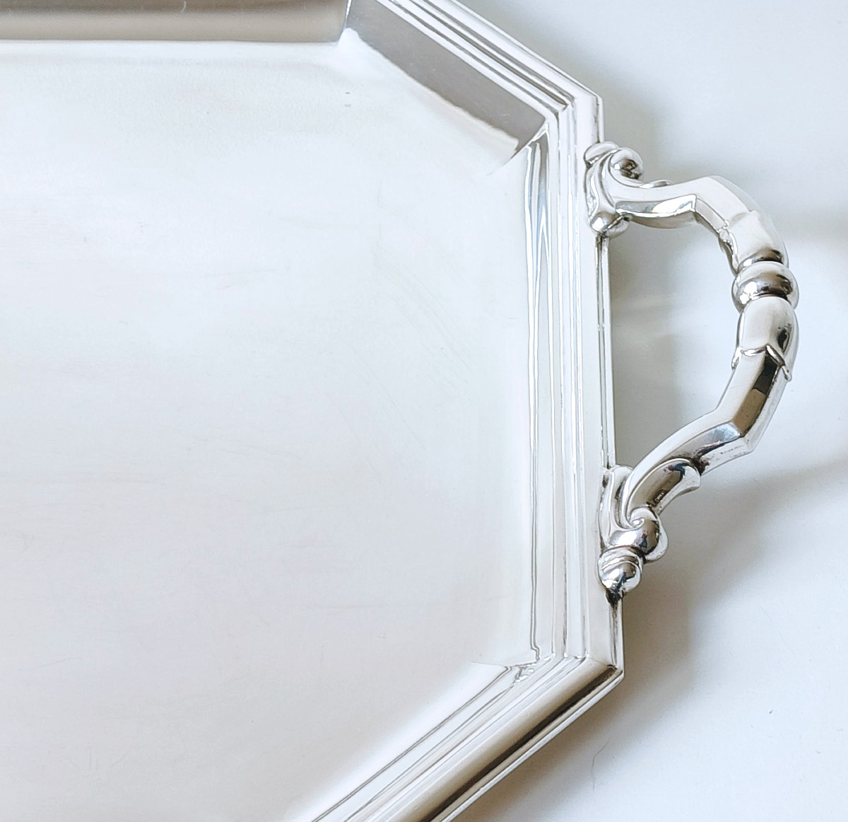 Solid Silver Serving Tray -photo-1