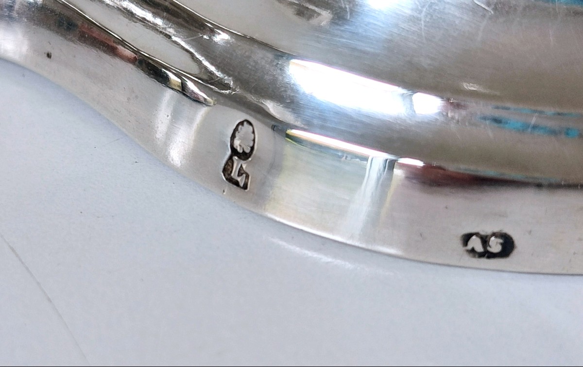 Une paire de bougeoirs en argent massif Augsbourg 1753-1755-photo-7