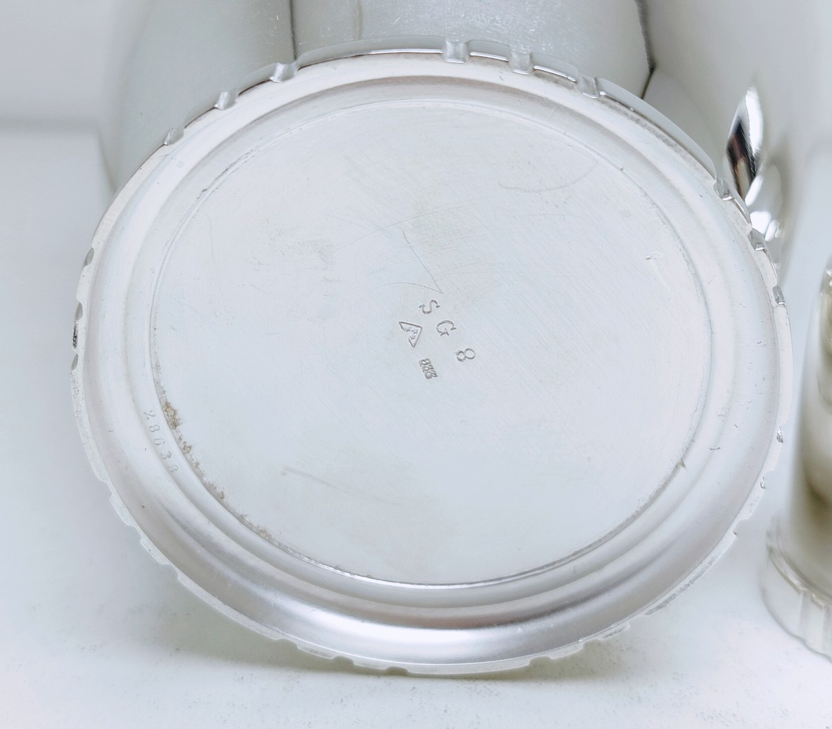 Shaker avec timbale art deco en argent massif Wolfers -photo-3