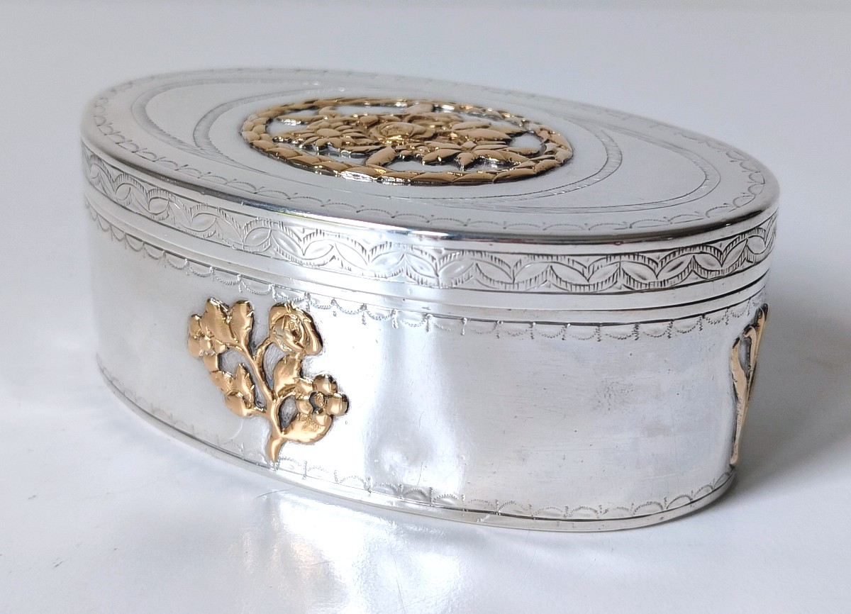 Boîte à priser en argent massif Louvain 1786-photo-2