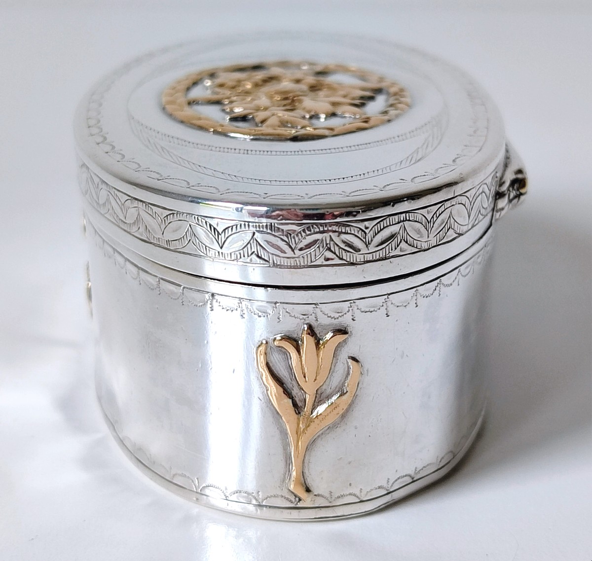 Boîte à priser en argent massif Louvain 1786-photo-3