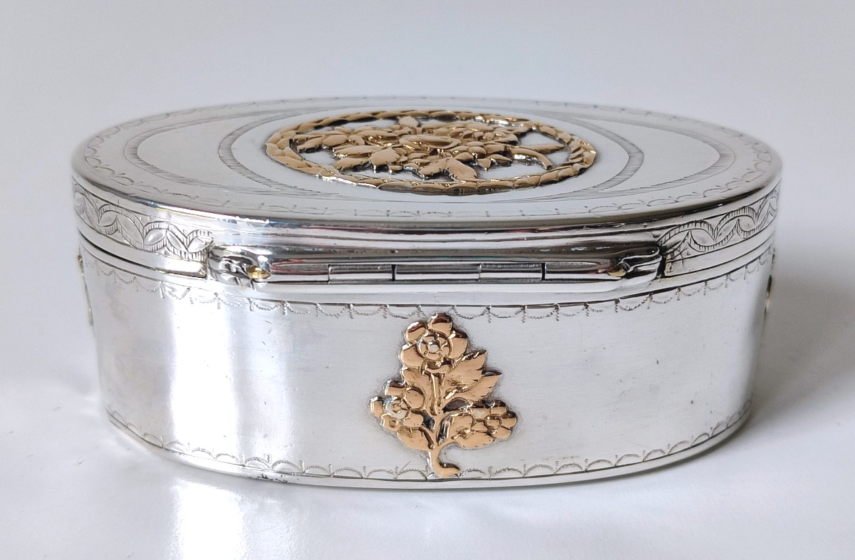 Boîte à priser en argent massif Louvain 1786-photo-4