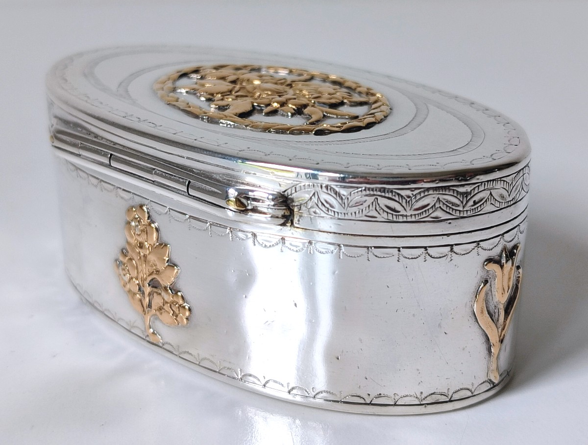 Boîte à priser en argent massif Louvain 1786-photo-1