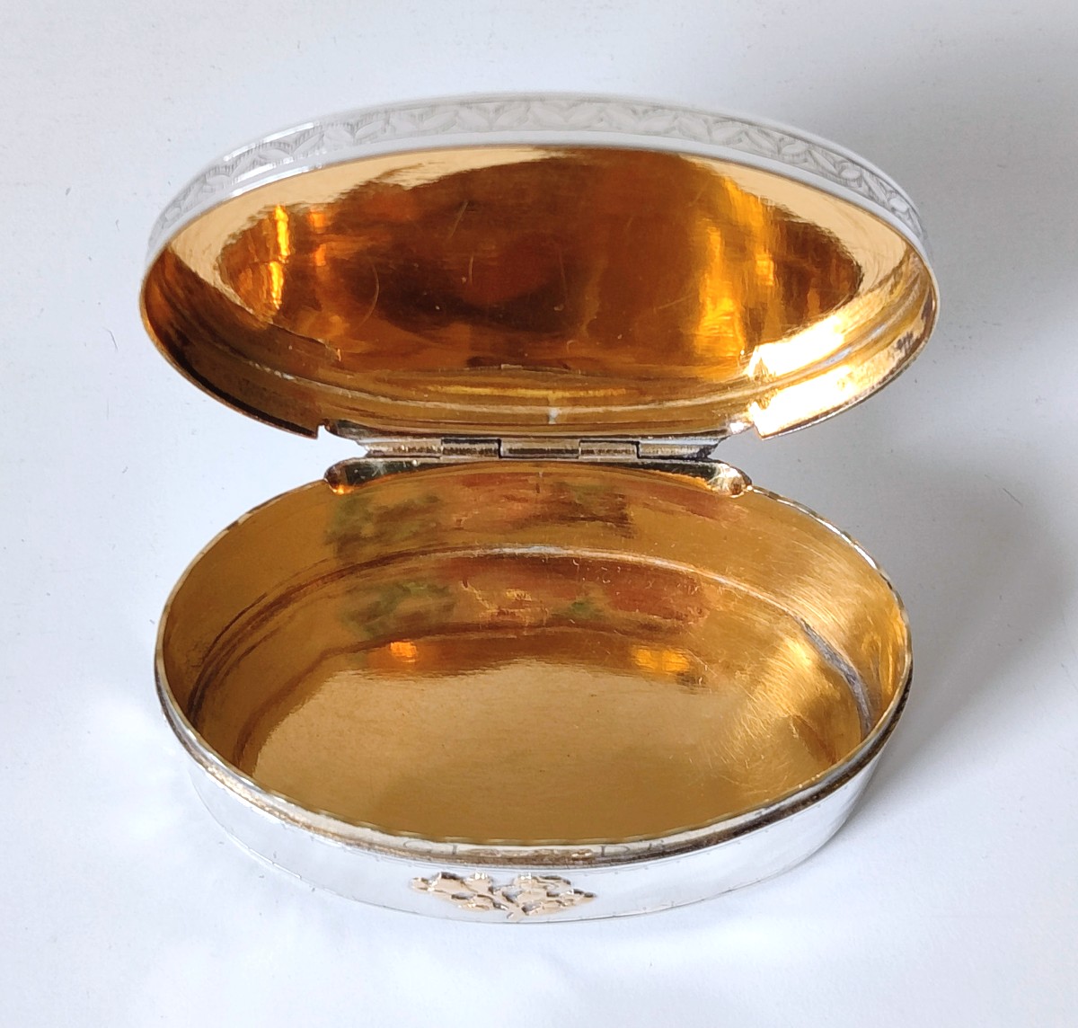 Boîte à priser en argent massif Louvain 1786-photo-4