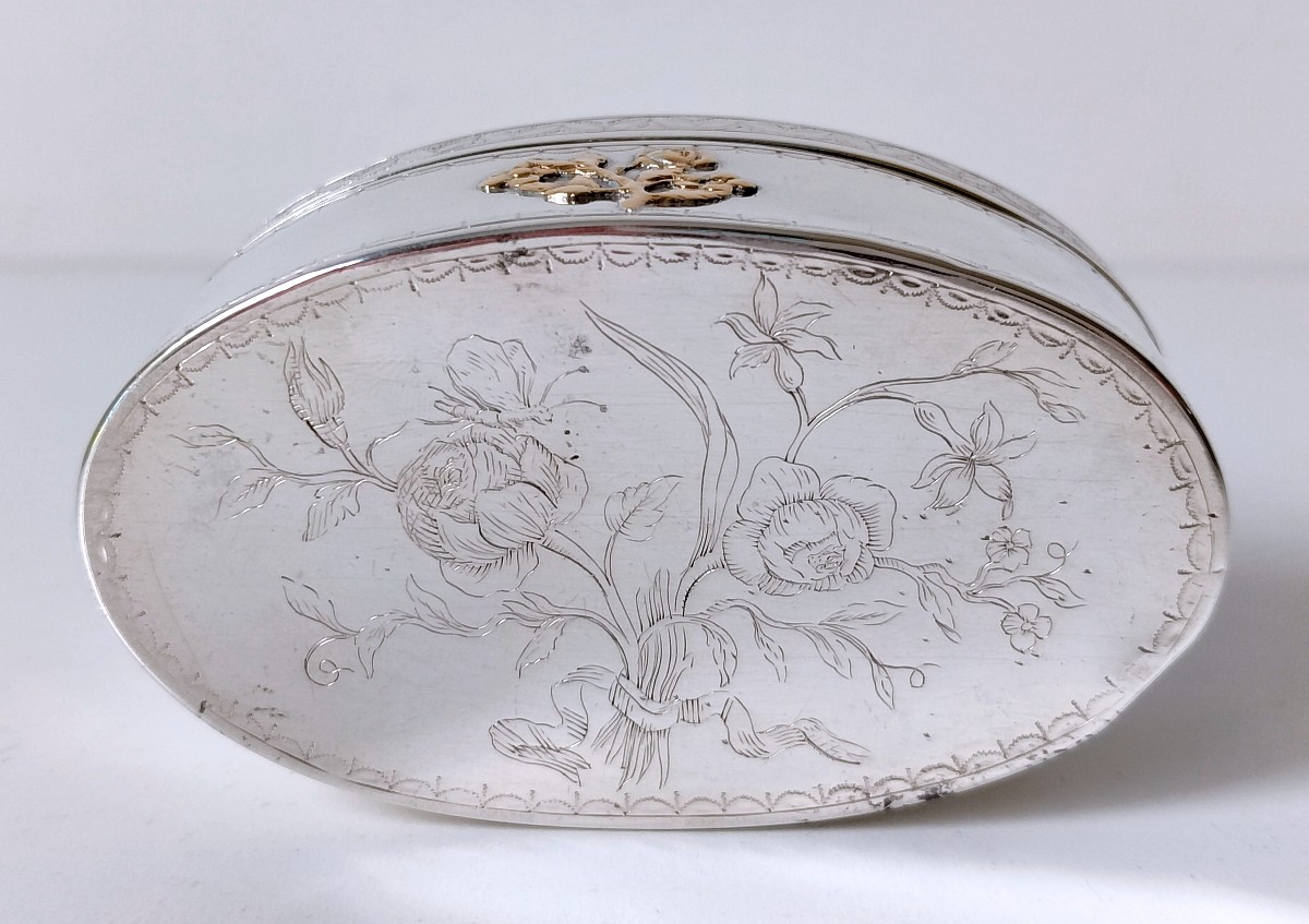 Boîte à priser en argent massif Louvain 1786-photo-2