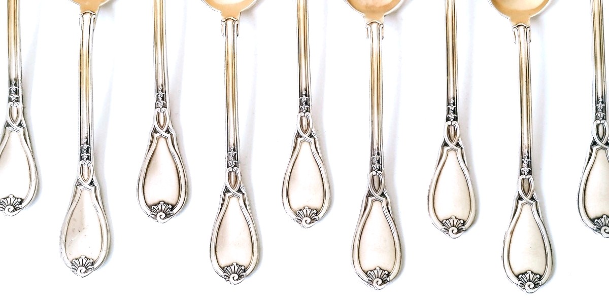 Ensemble pour le thé en argent massif -photo-4