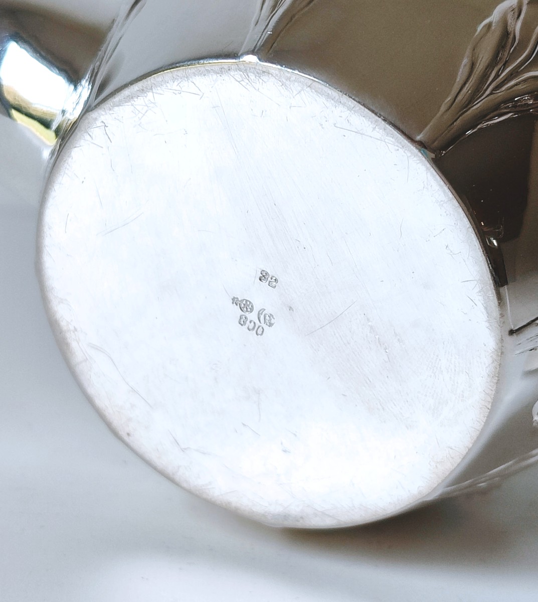 Théière égoïste art nouveau en argent massif -photo-2