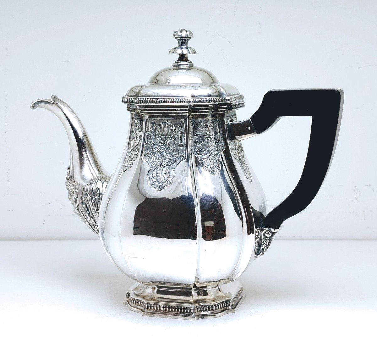 Théière en argent massif -photo-3