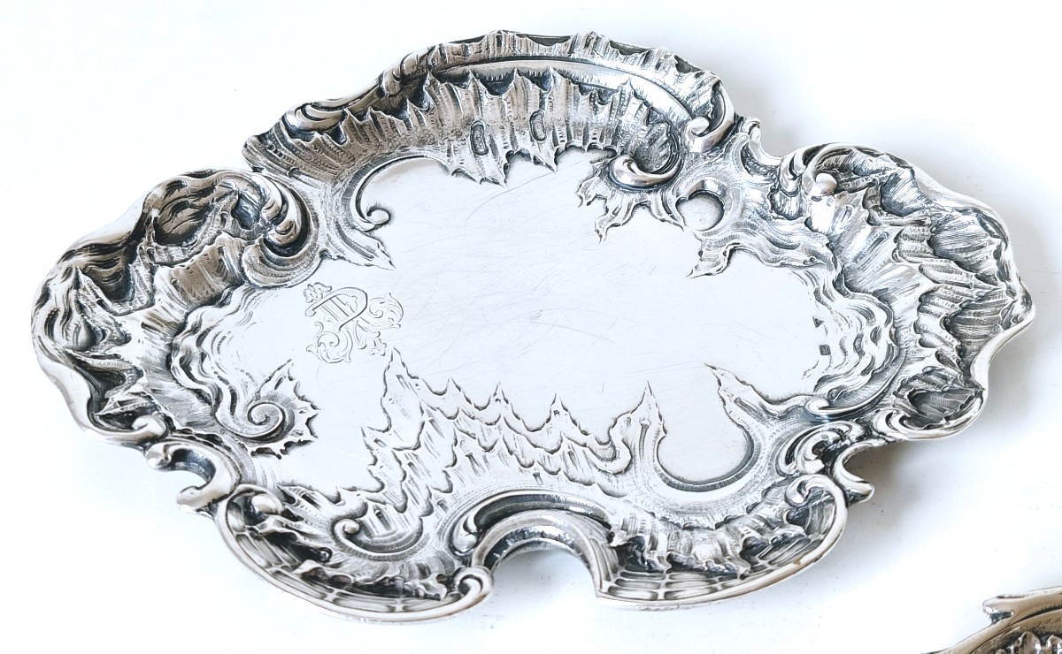 Ensemble de trois coupelles en argent massif -photo-1