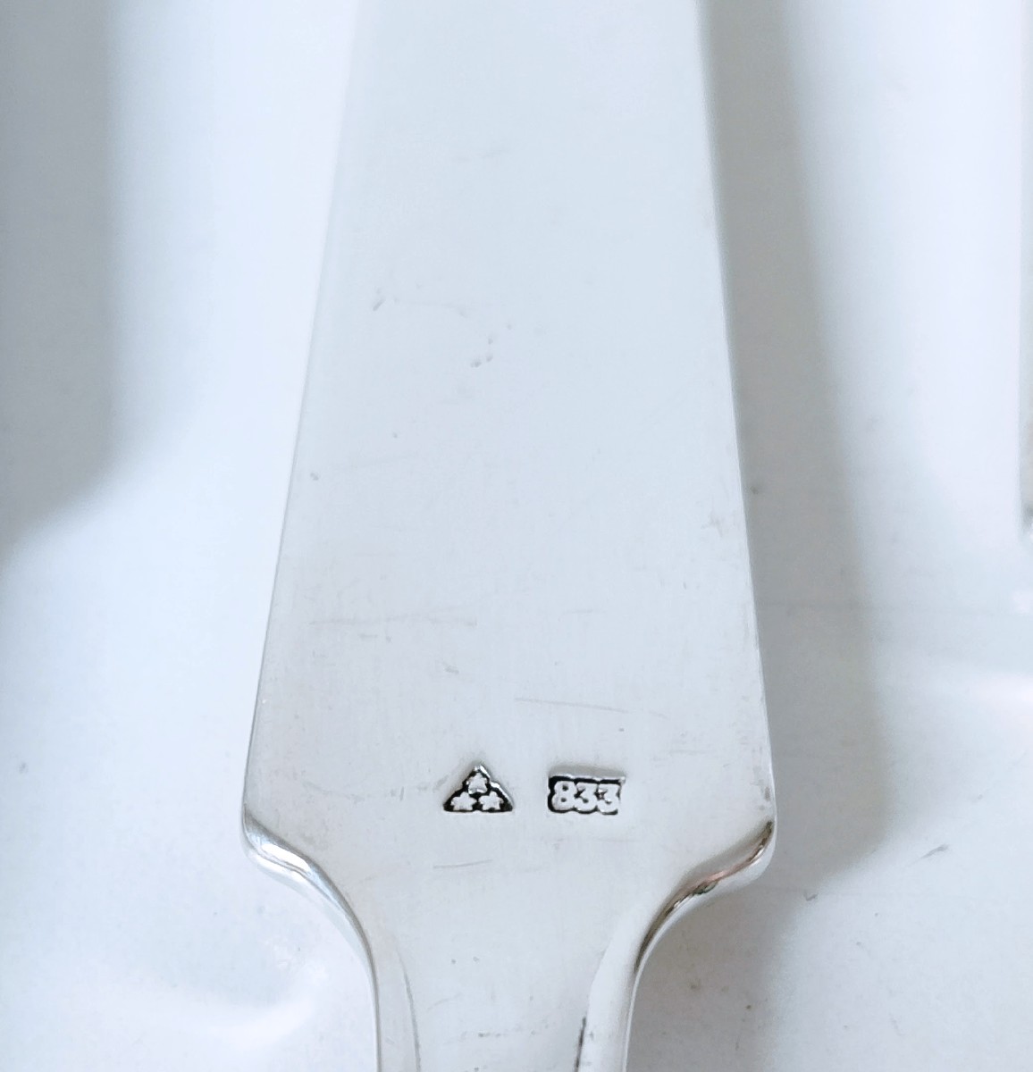 Twelve Art Deco Lobster Pickets In Solid Silver, Wolfers Jade Pattern -photo-4