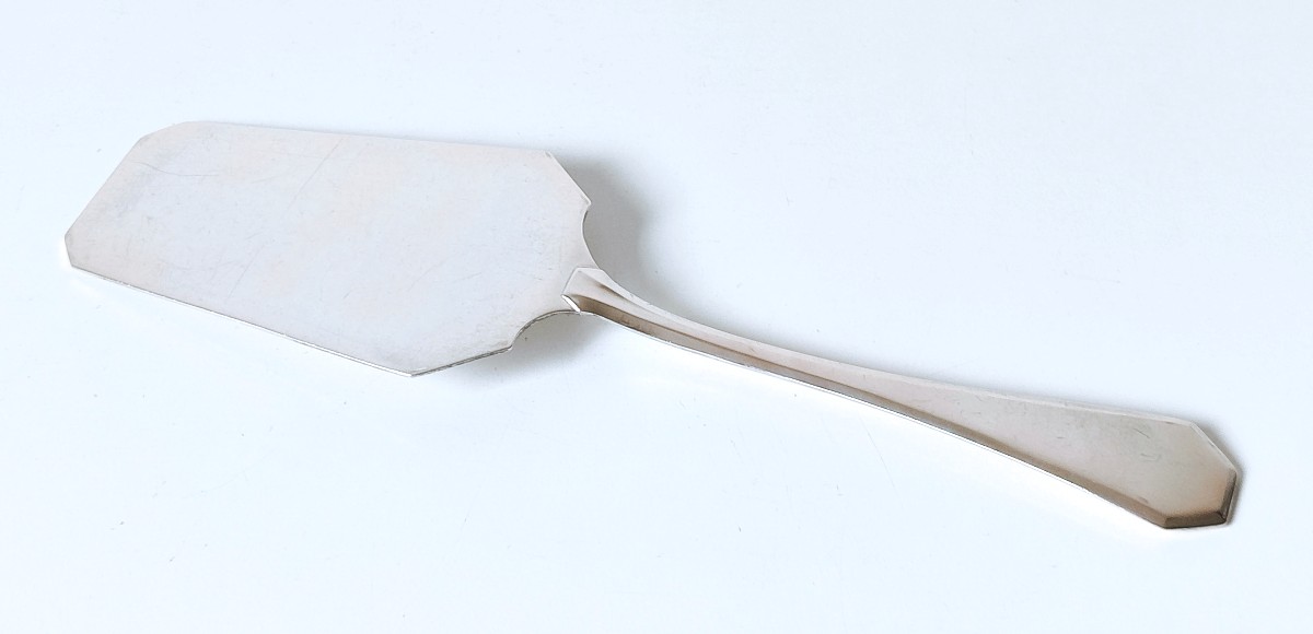 Pelle à tarte art deco en argent massif -photo-2