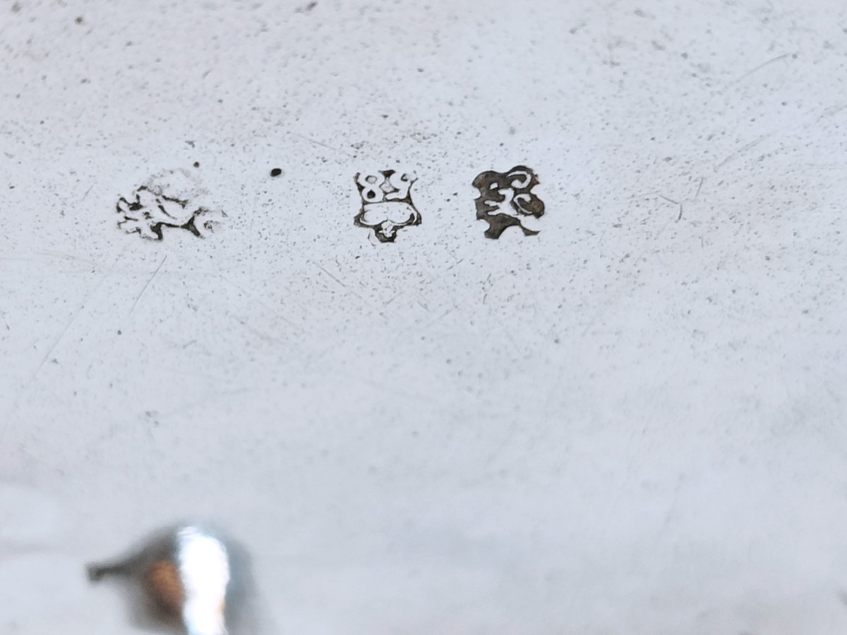 Drageoir en argent massif Namur 1758-photo-5