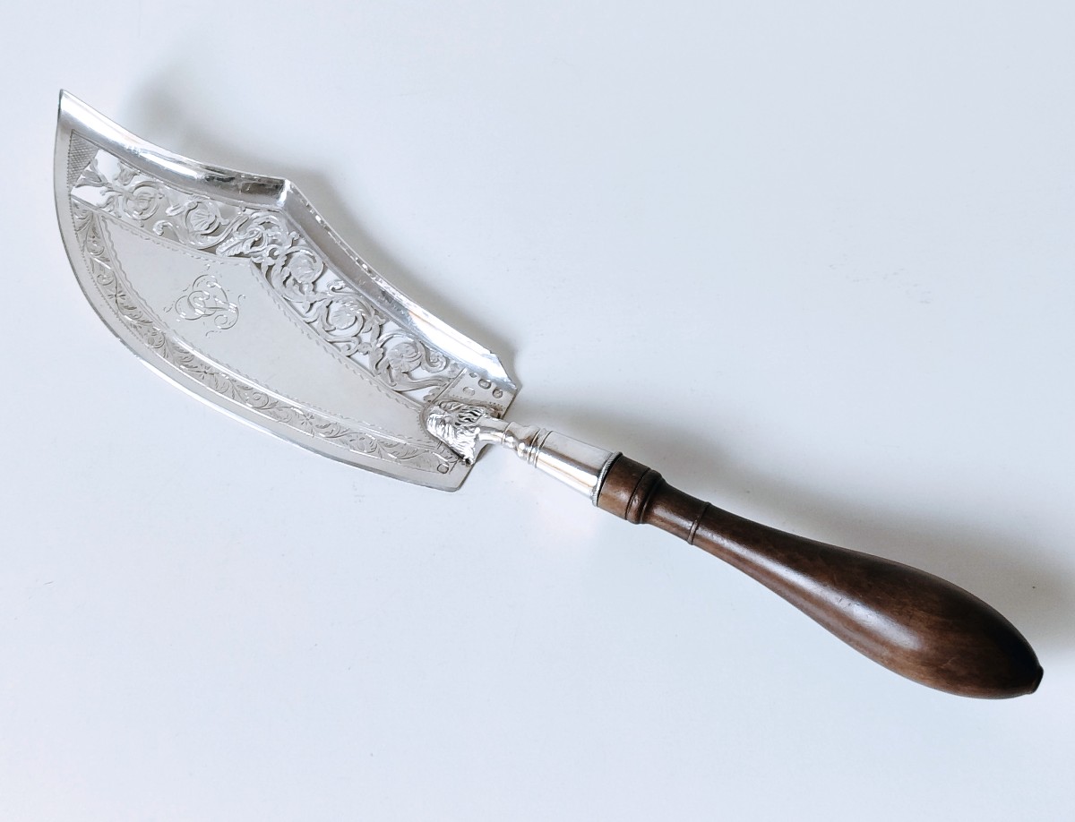 Pelle à poisson en argent massif -photo-2