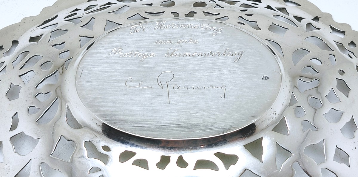 Corbeille à bonbons en argent massif -photo-2