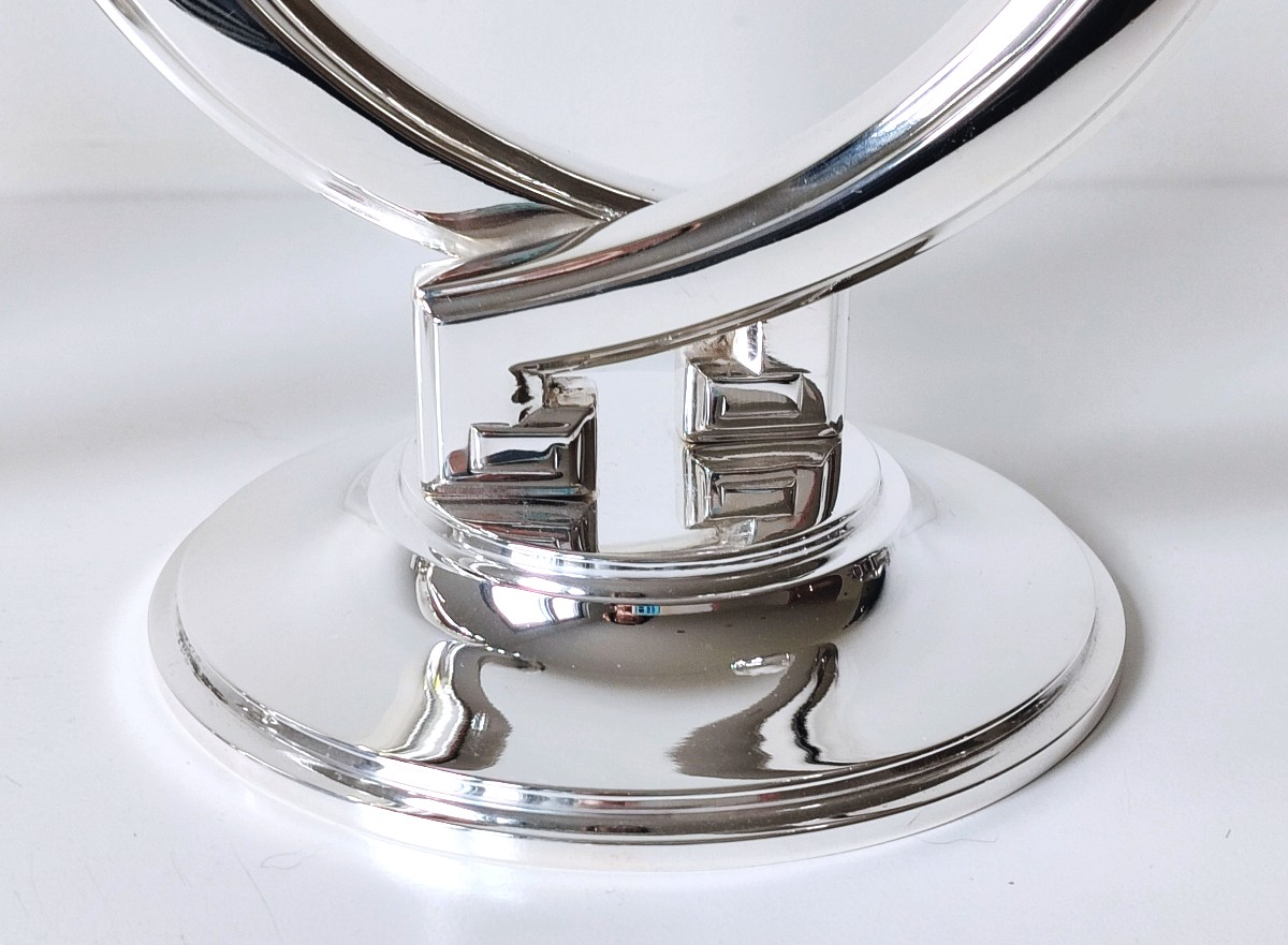 A Pair Of Art Deco Solid Silver Candlesticks -photo-2