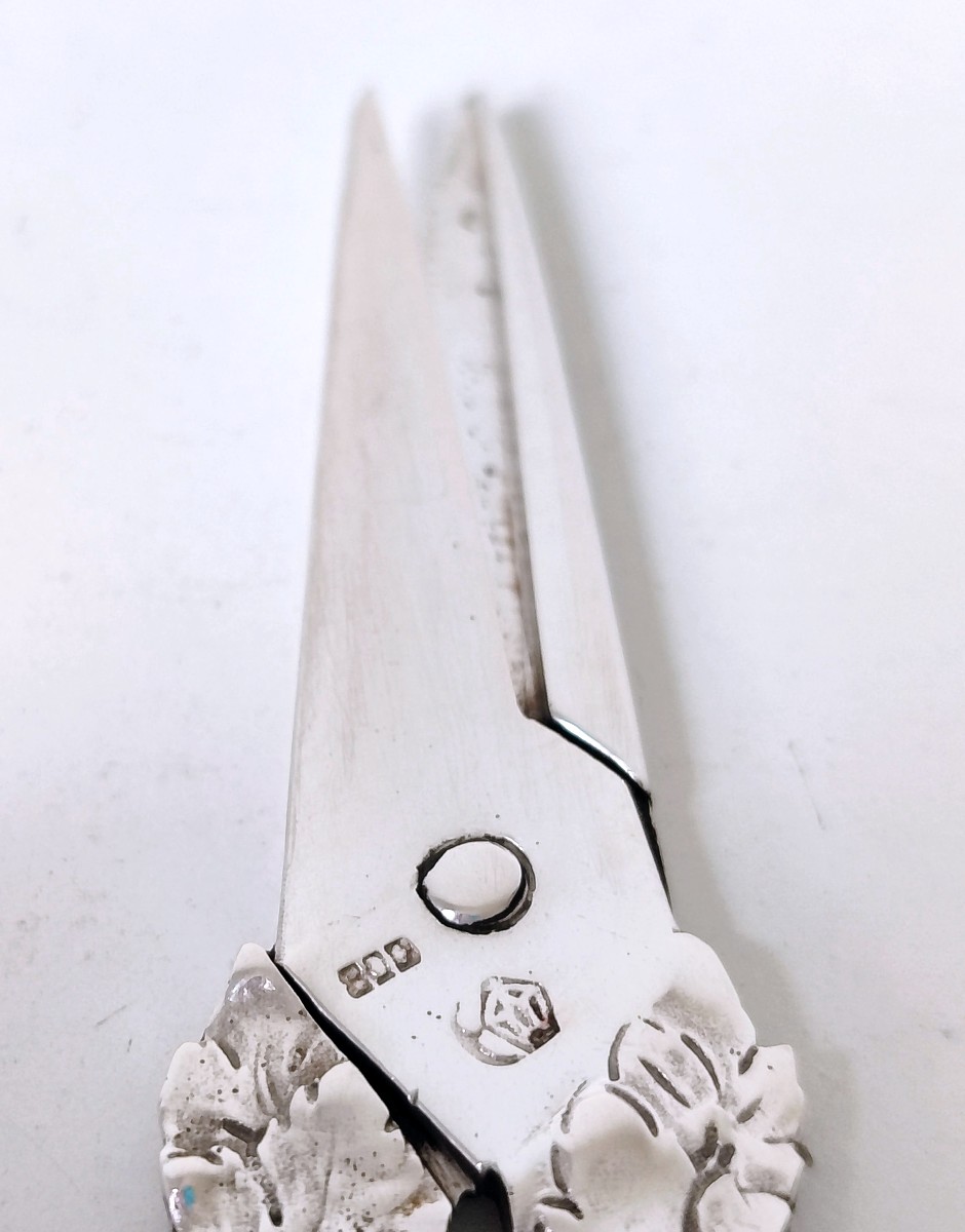 Ciseaux à raisins en argent massif -photo-3