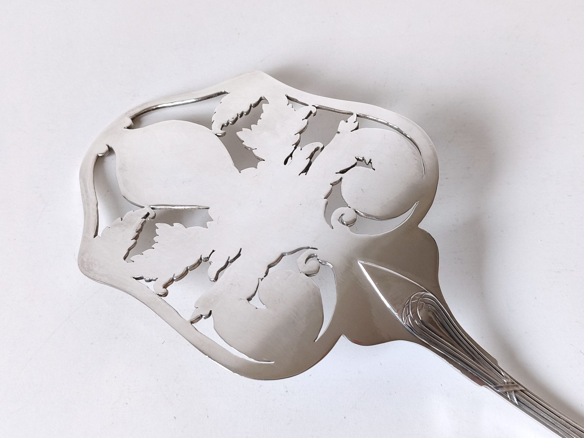 Solid Silver Asparagus Server -photo-1