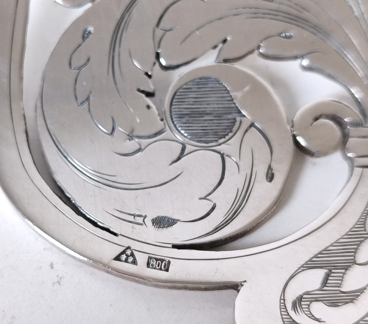 Solid Silver Asparagus Server -photo-4