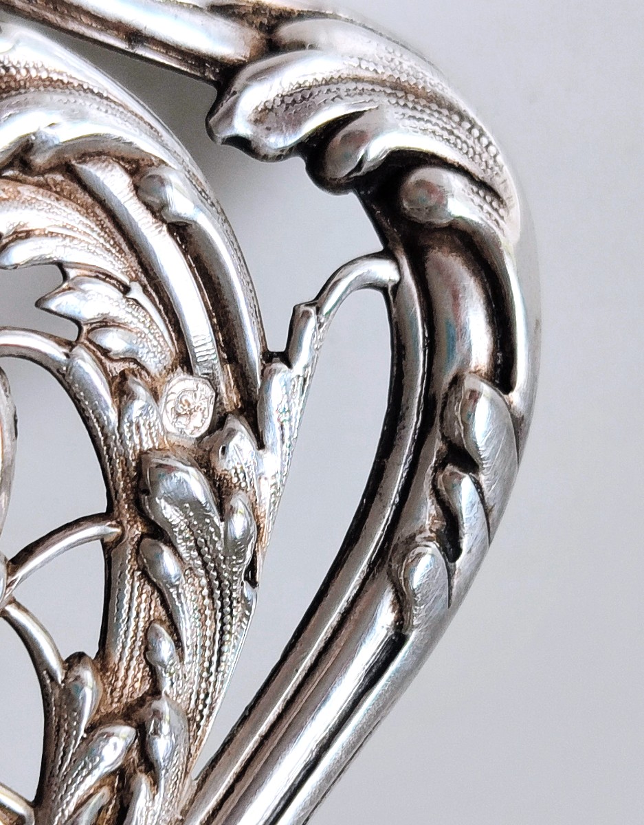 Solid Silver Asparagus Tongs -photo-3