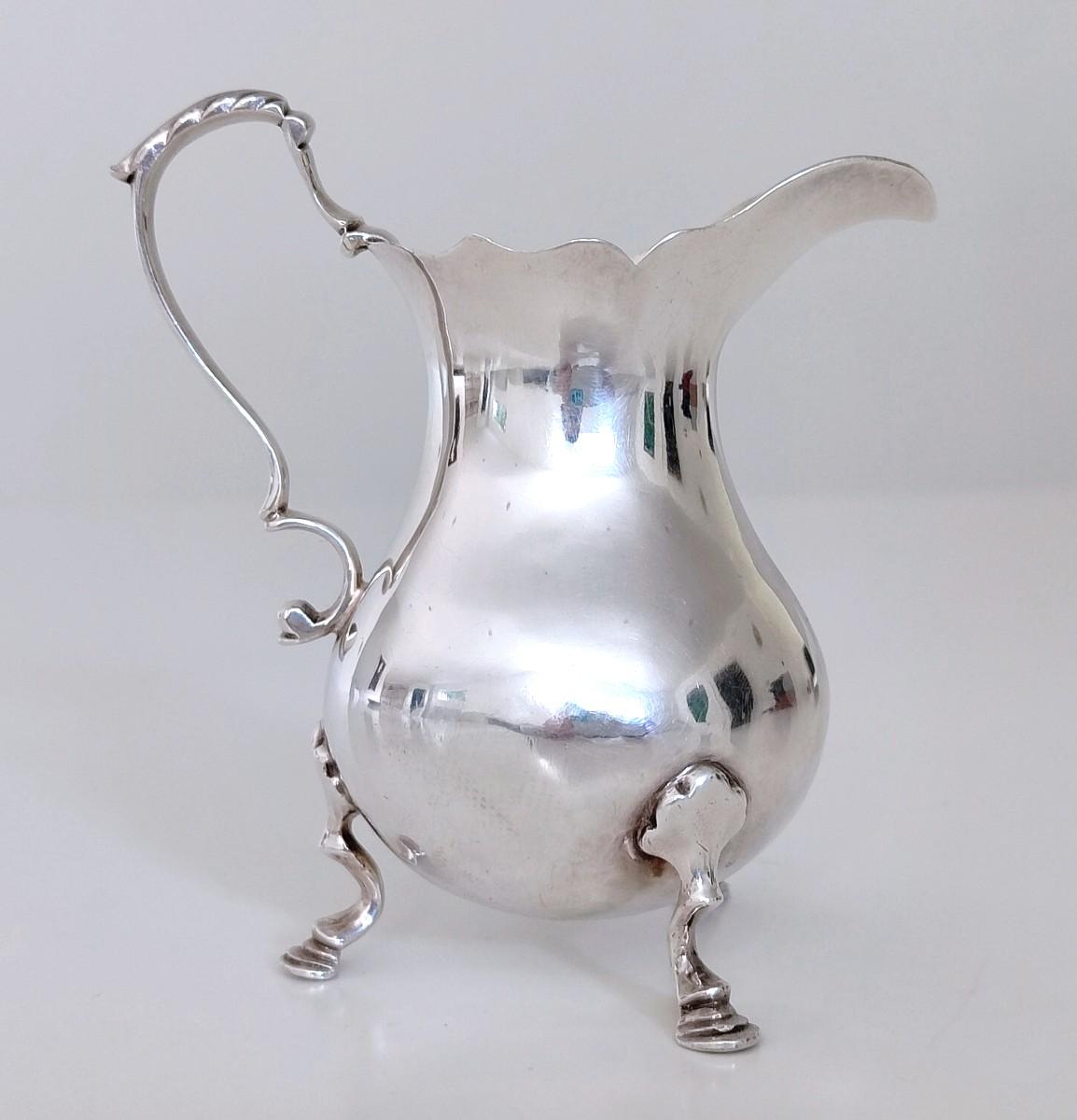 18th Century Solid Silver Milk Jug 