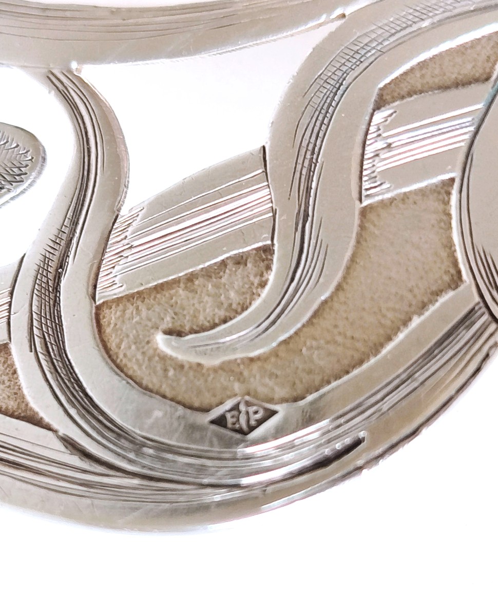 Pelle à tarte art nouveau en argent massif Puiforcat -photo-6