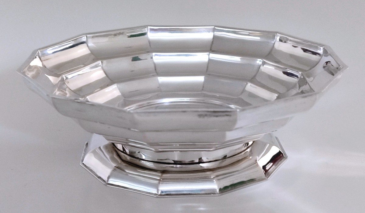 Coupe art deco en argent massif -photo-2