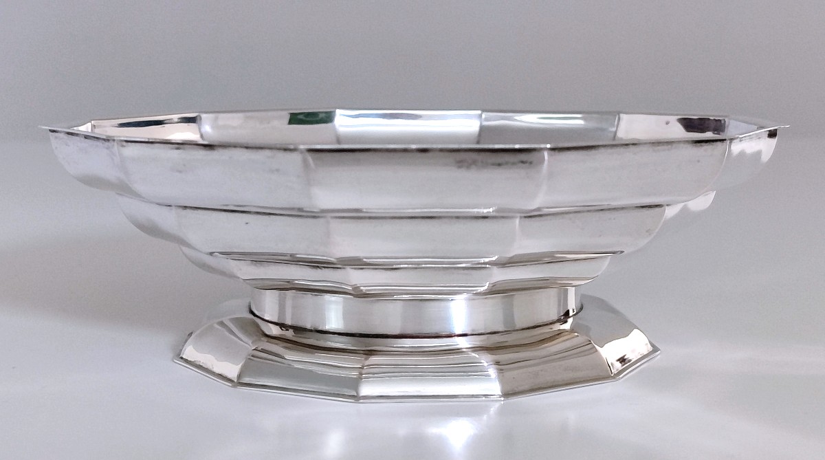 Coupe art deco en argent massif -photo-4