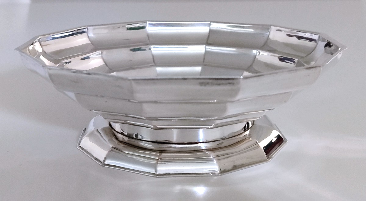 Coupe art deco en argent massif 
