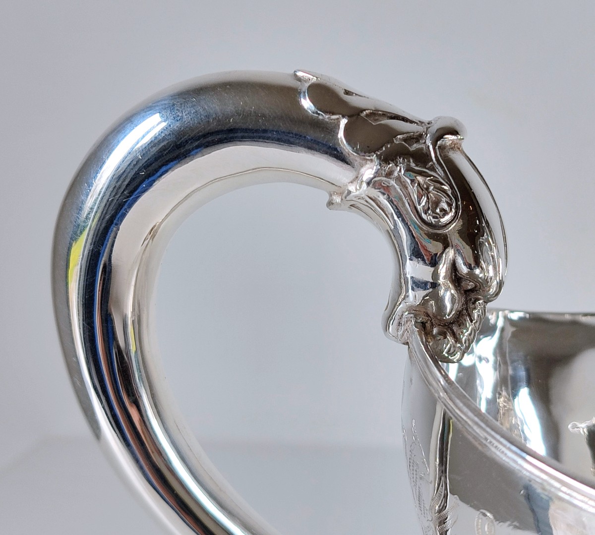 Une paire de saucières empire en argent massif -photo-3