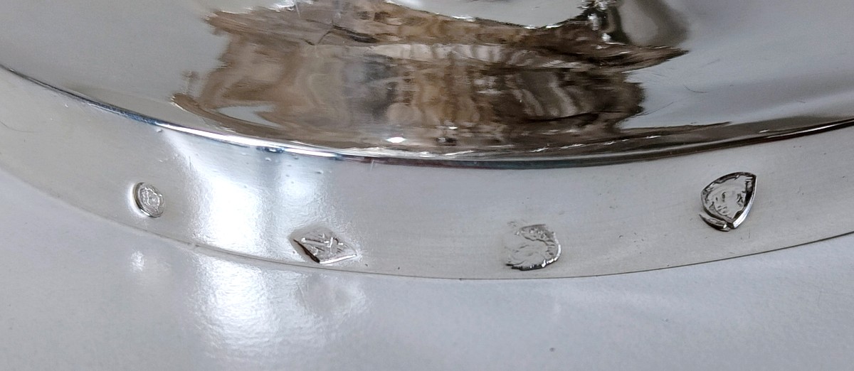 Une paire de saucières empire en argent massif -photo-7