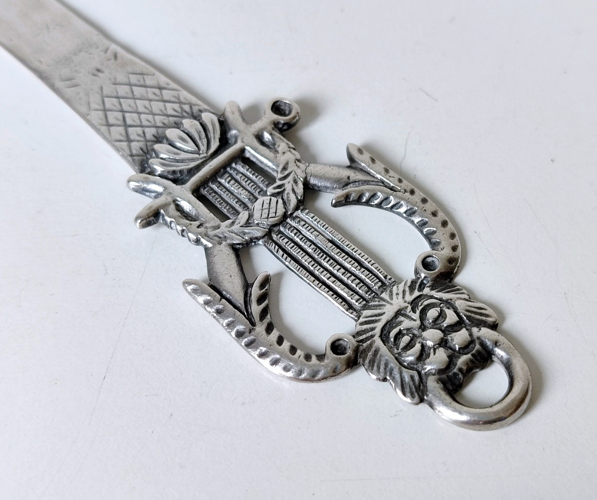 Ouvre lettre en argent massif 18ème -photo-2