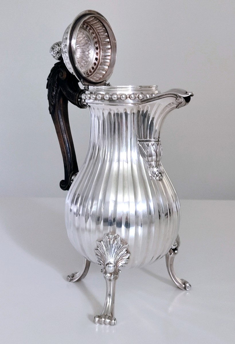 Cafetière en argent massif Mons 1783-photo-3